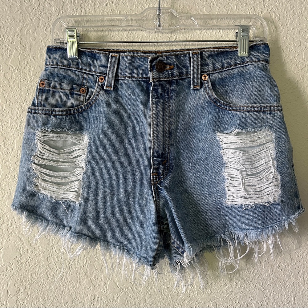 Levi's 505 Distressed Jean Shorts - Size 9